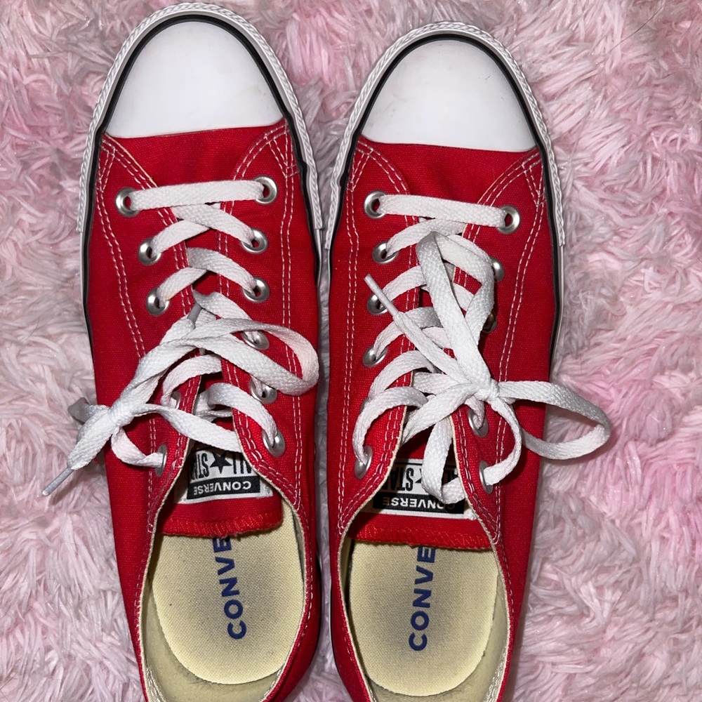 Red Low Top Converse